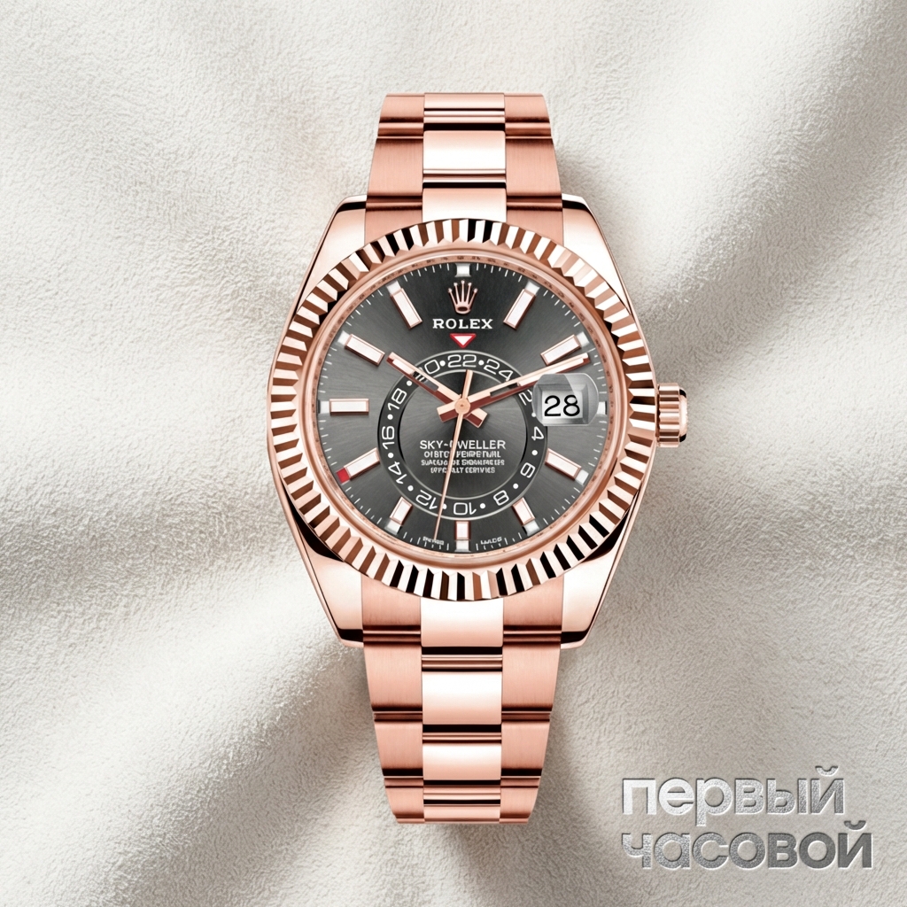Rolex Sky-Dweller Rose Gold Black Dial