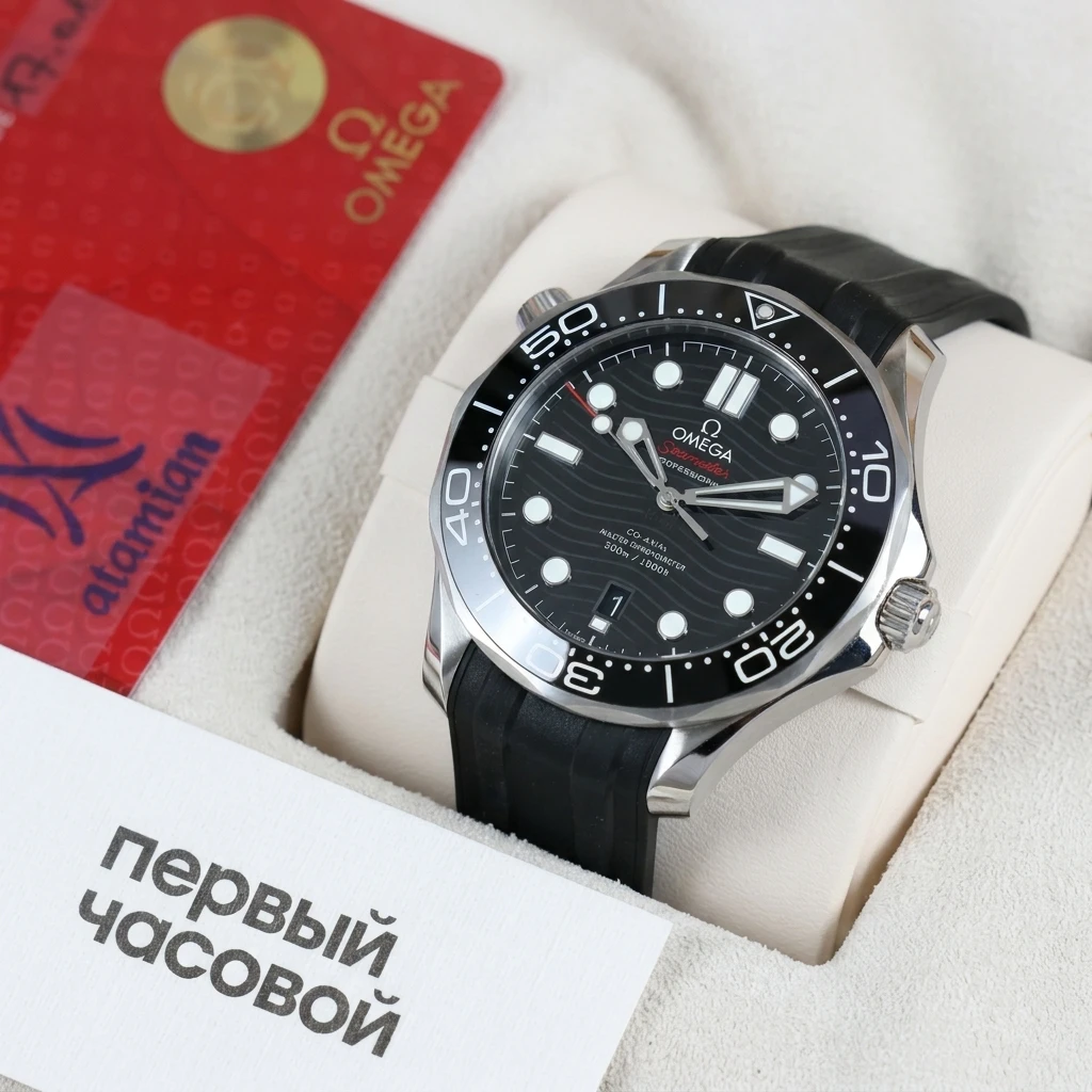 Купить элитные часы Omega Seamaster Diver 300M Co‑Axial Master Chronometer 42 Mm 210.32.42.20.01.001: в наличии в Москве!
