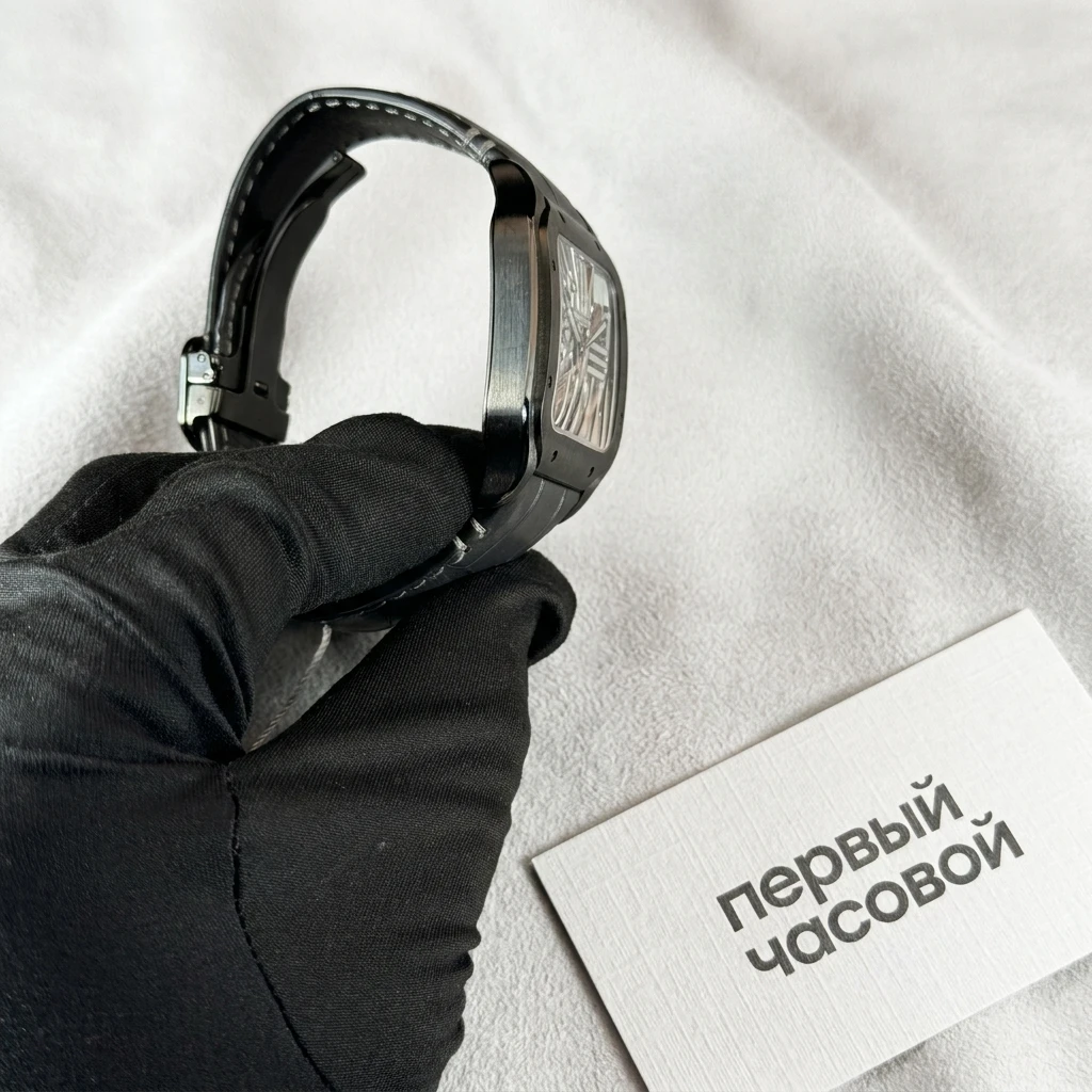 Купить элитные часы Cartier Santos De Cartier Skeleton WHSA0009: в наличии в Москве!