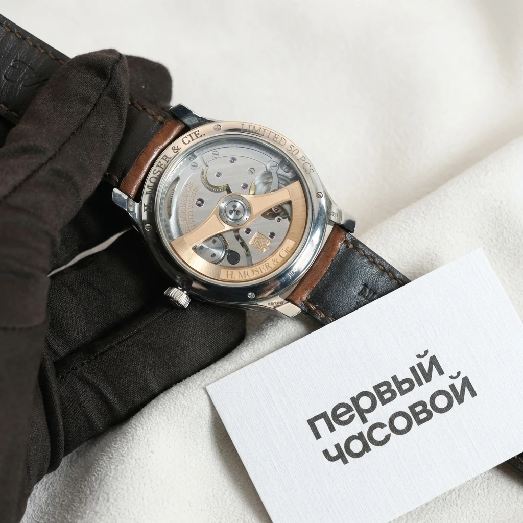 Купить элитные часы H. Moser &amp; Cie Endeavour Centre Seconds White Gold  Blue Lagoon 40mm 1200-0206: в наличии в Москве!