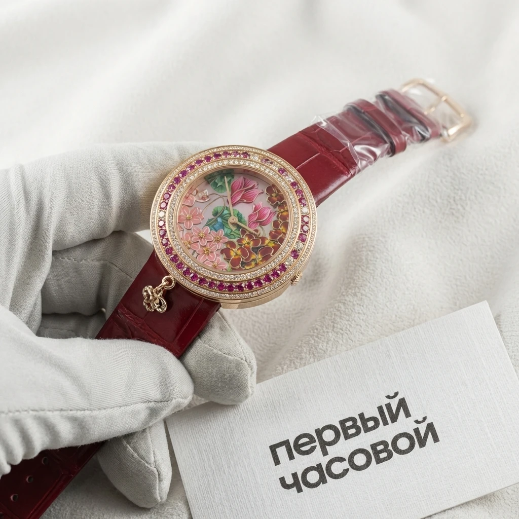 Купить элитные часы Van Cleef &amp; Arpels Extraordinaire Amour 38Mm Rose Gold VCARO4JW00: в наличии в Москве!