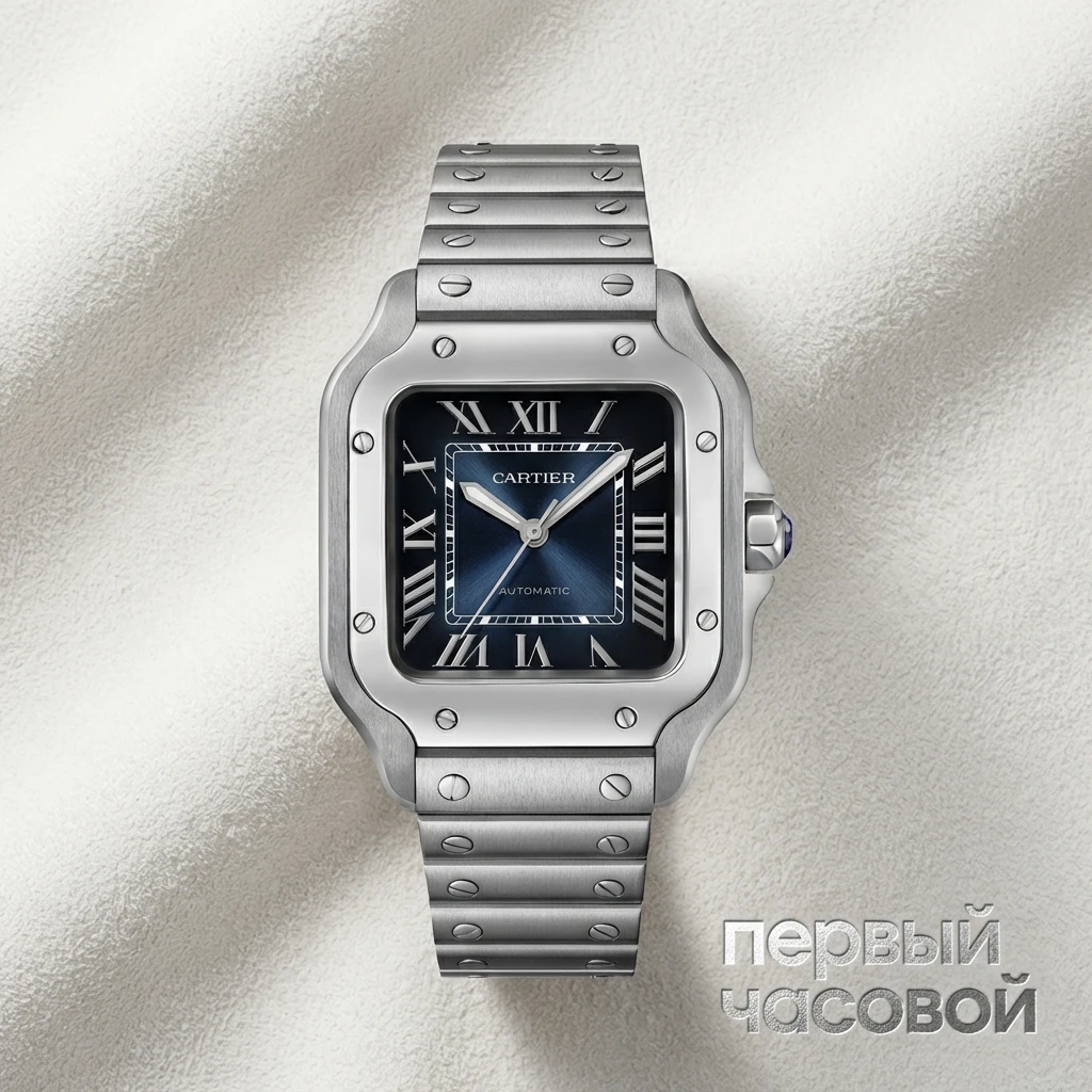 Cartier De Santos Medium Blue WSSA0063
