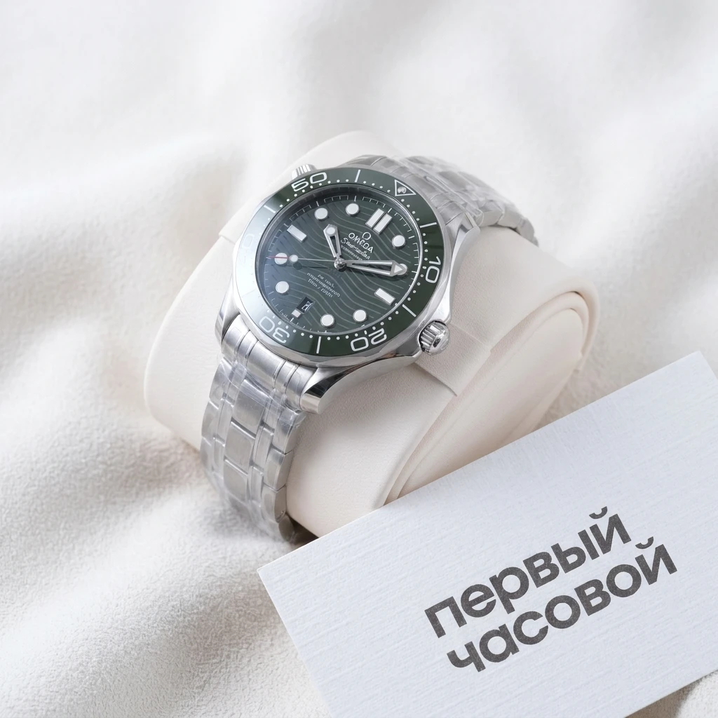 Купить элитные часы Omega Seamaster Diver 300M Co‑Axial Master Chronometer 42 Mm Green Dial 210.30.42.20.10.001 : в наличии в Москве!