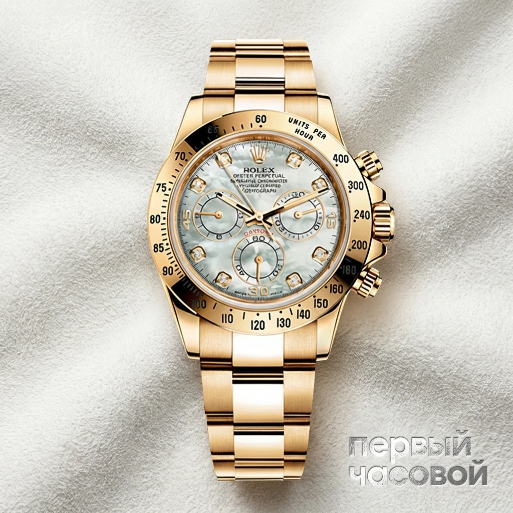 Купить элитные часы Rolex Daytona Yellow Gold White MOP Dial 116528: в наличии в Москве!