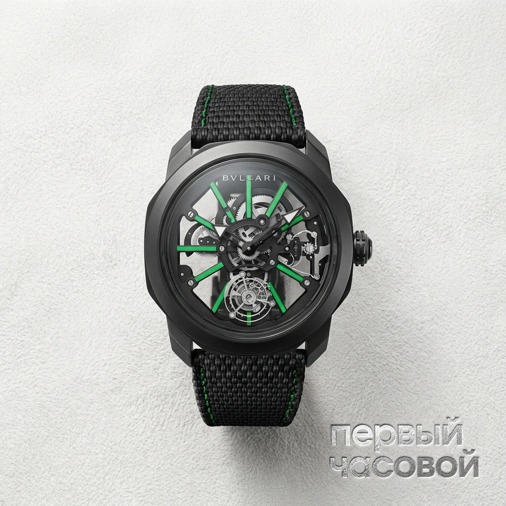 Купить элитные часы Bvlgari Octo Roma Tourbillon Sapphire Watch 103914: в наличии в Москве!