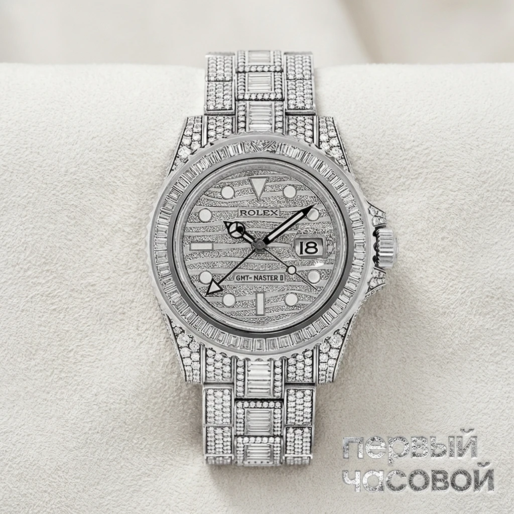 Купить элитные часы Rolex GMT Master II Custom Diamonds 116710 FIX: в наличии в Москве!