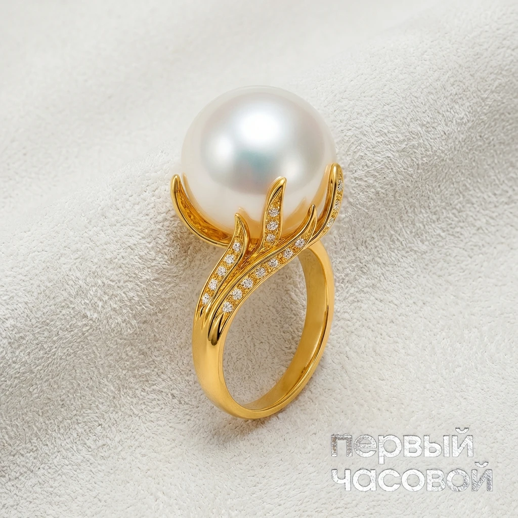 Купить украшение Studio jewelry Кольцо с жемчугом Южных Морей 16,95 мм : в наличии в Москве!