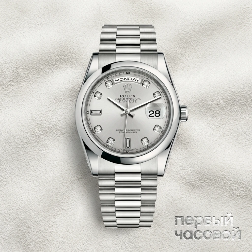 Купить элитные часы Rolex Day-Date Platinum 118206: в наличии в Москве!