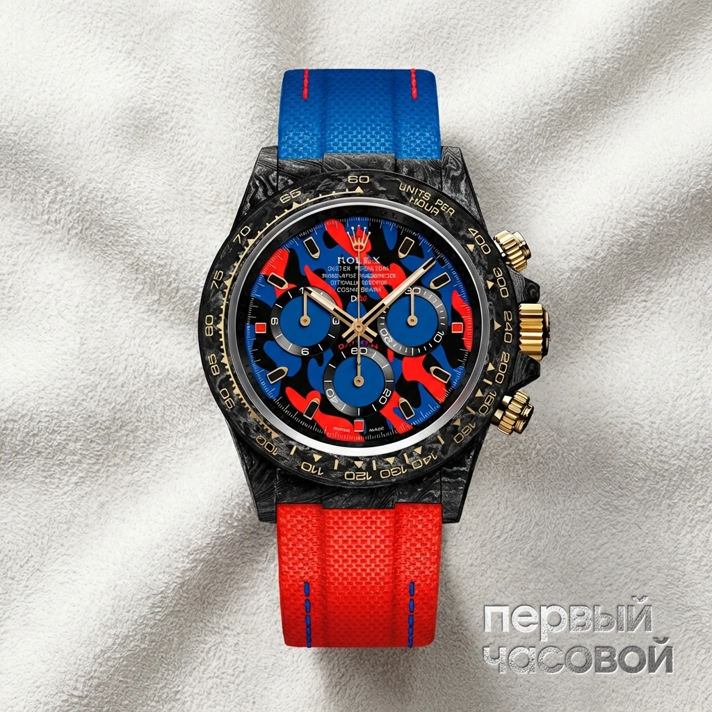 Купить элитные часы DiW Rolex Daytona 41 Mm Military Red : в наличии в Москве!