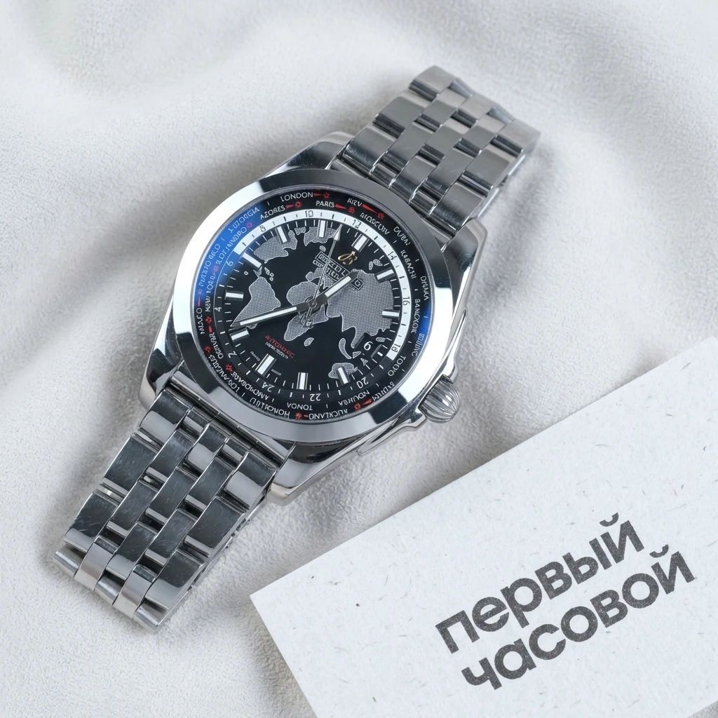 Купить элитные часы Breitling Galactic Unitime Sleekt WB3510U4/BD94/375A: в наличии в Москве!