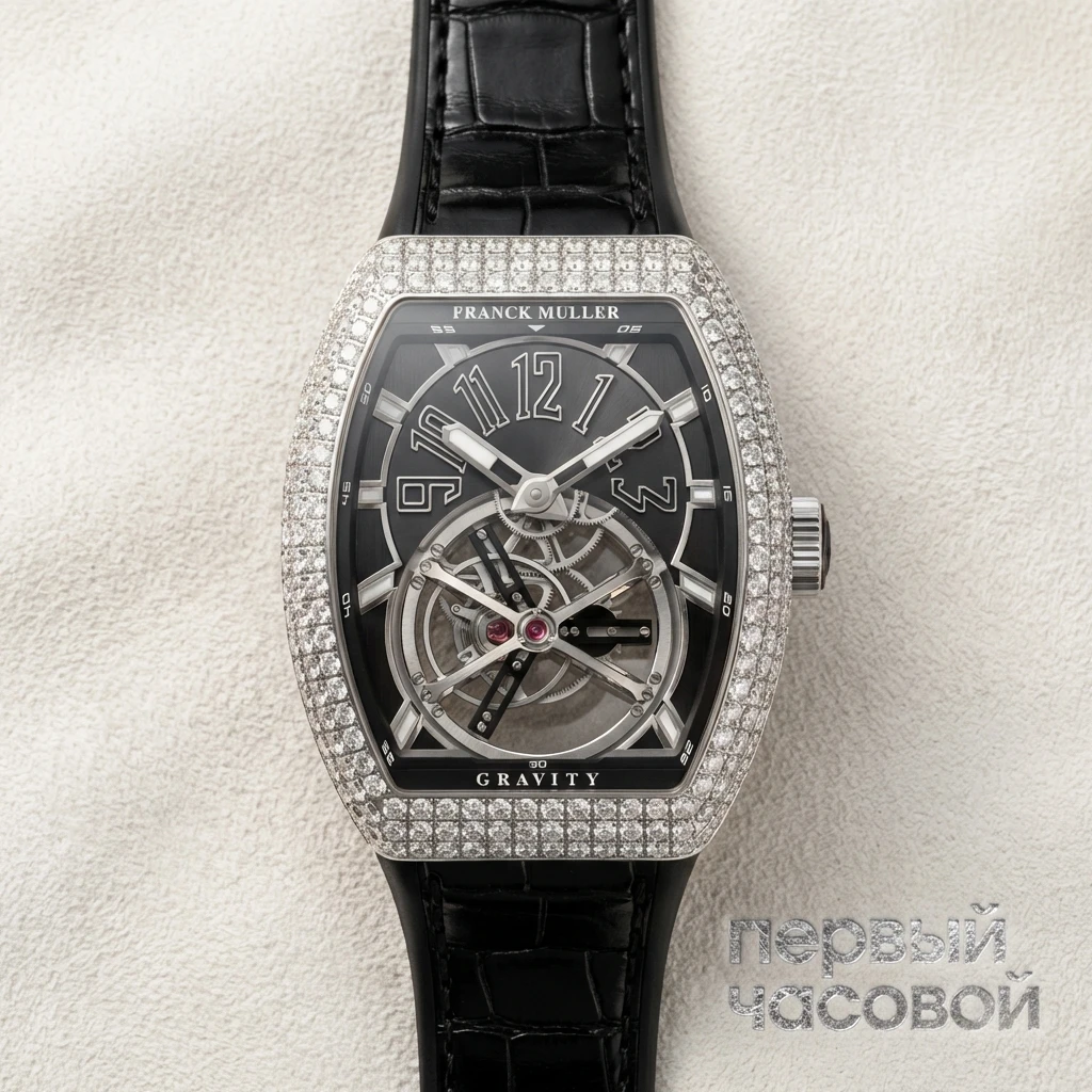 Купить элитные часы Franck Muller Mens Collection Gravity Vanguard Yachting V 50 LT GRAVITI CS D AC.NR: в наличии в Москве!
