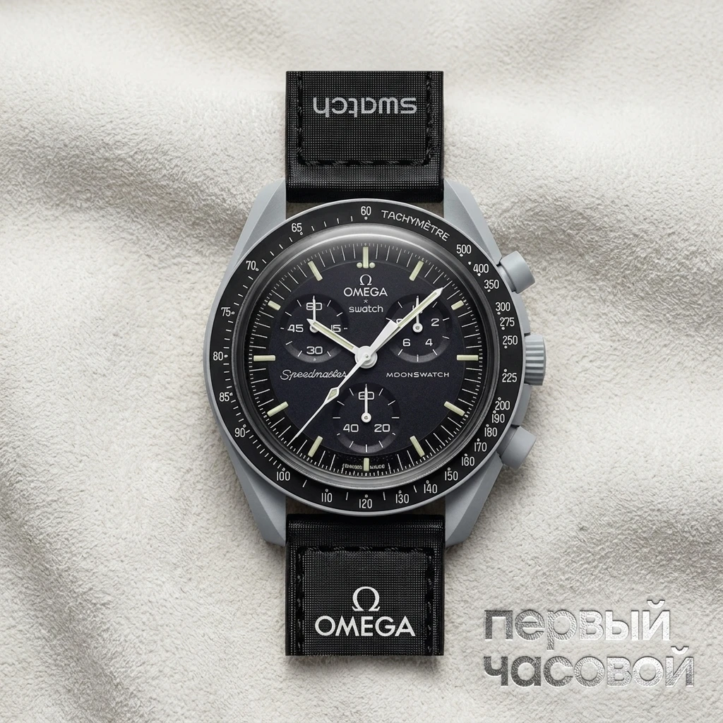 Купить элитные часы Omega X Swatch Moonswatch Bioceramic Mission To Moon SO33M100: в наличии в Москве!