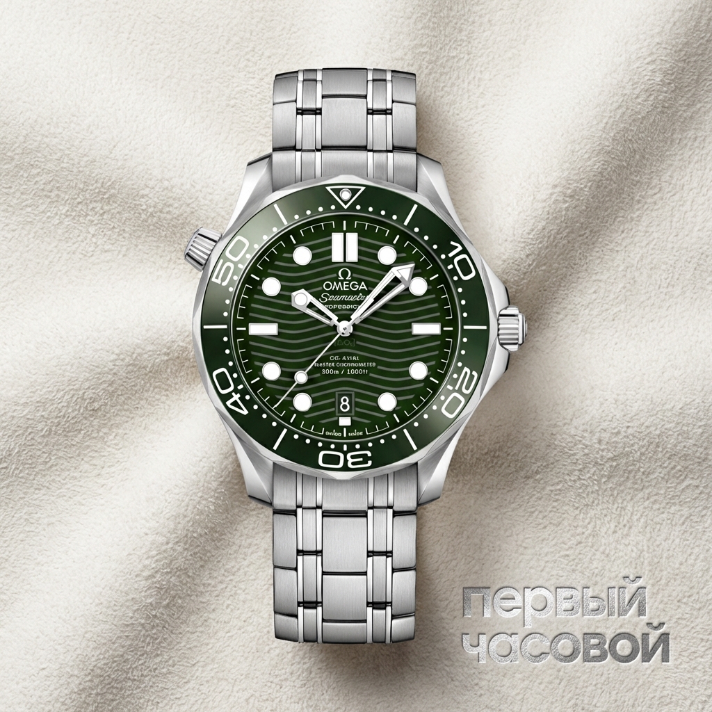 Omega Seamaster Diver 300M Co‑Axial Master Chronometer 42 Mm Green Dial