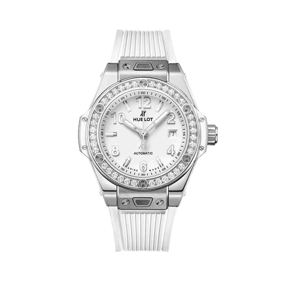 Купить элитные часы Hublot One Click 33mm White Dial 485.SE.2010.RW.1204: в наличии в Москве!