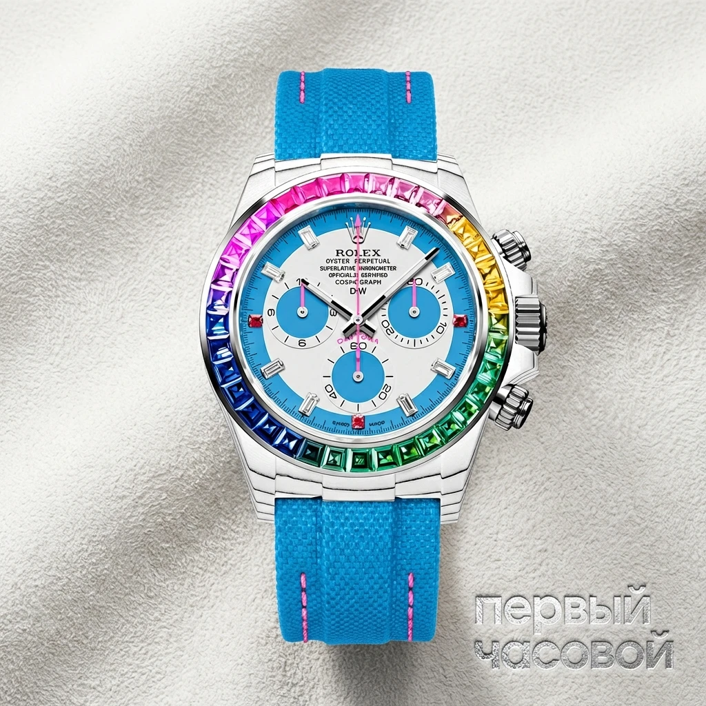 Купить элитные часы DiW Rolex Daytona 40 Mm Rainbow S : в наличии в Москве!