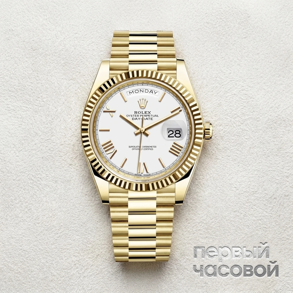 Купить элитные часы Rolex Day-Date 40 Yellow Gold White Dial 228238: в наличии в Москве!