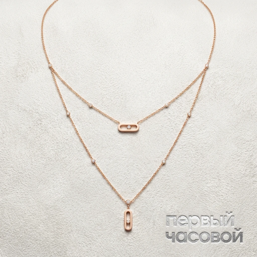 Купить украшение Messika Move Uno 2 Rows Move Uno 2 rows diamond necklace 8852: в наличии в Москве!