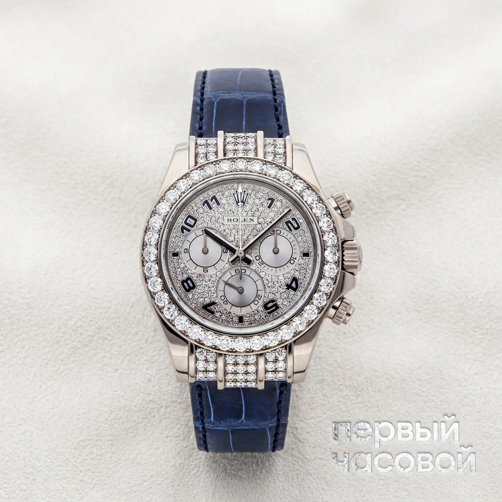 Купить элитные часы Rolex Oyster Perpetual Cosmograph Daytona White Gold Custom 116519FIX: в наличии в Москве!
