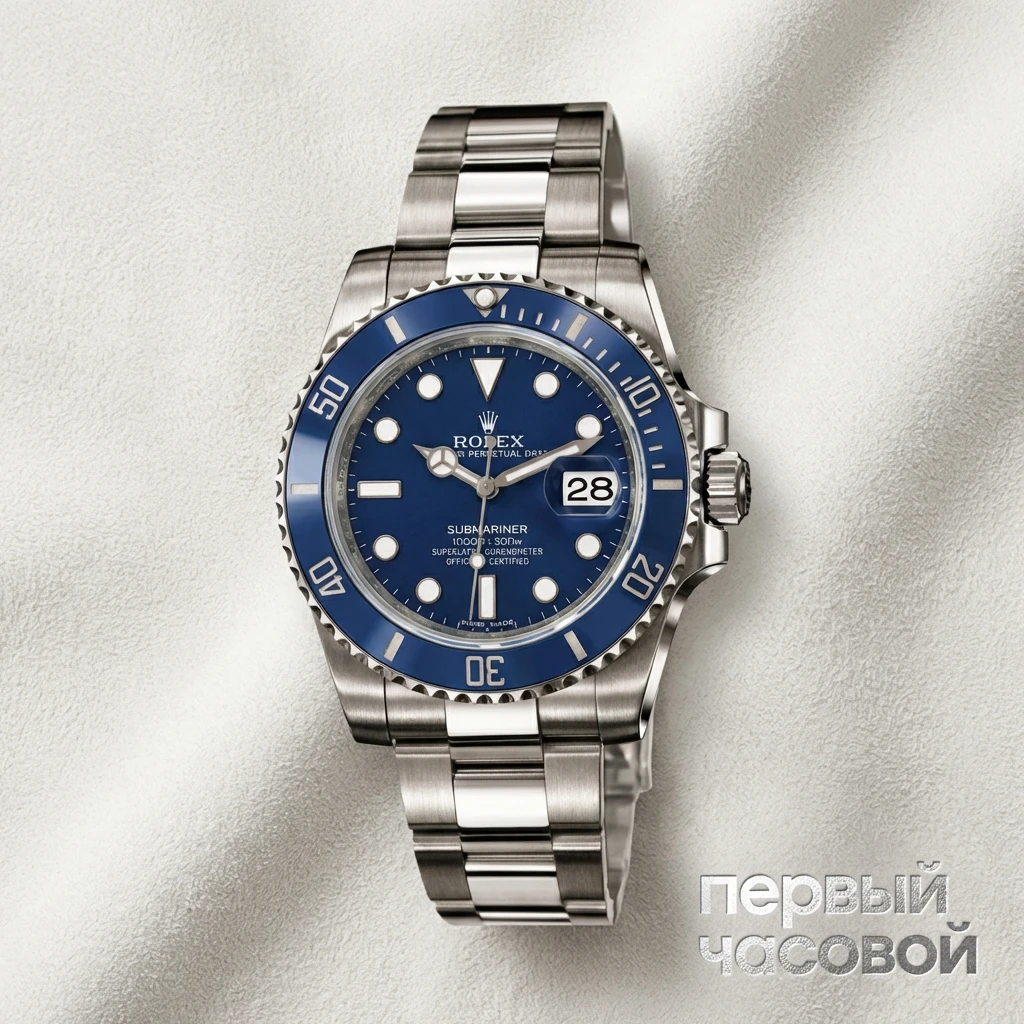 Купить элитные часы Rolex Submariner Smurf White Gold 116619LB: в наличии в Москве!