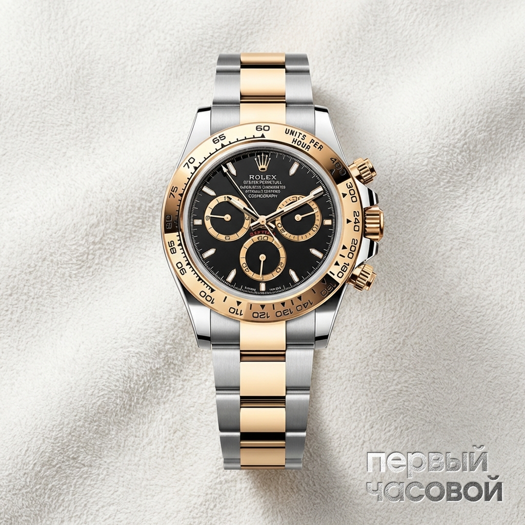 Rolex Cosmograph Daytona Steel & Yellow Gold Black Dial