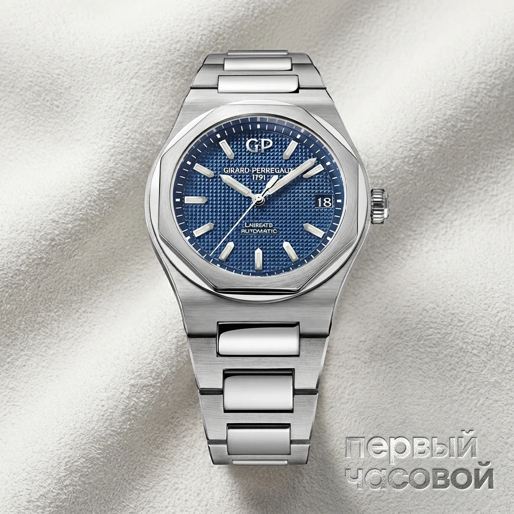 Купить элитные часы Girard-Perregaux Laureato Steel 42mm 81010-11-431-11A: в наличии в Москве!
