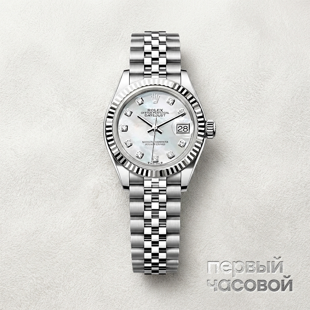 Rolex Datejust 28Mm Mop Dial Diamond Index