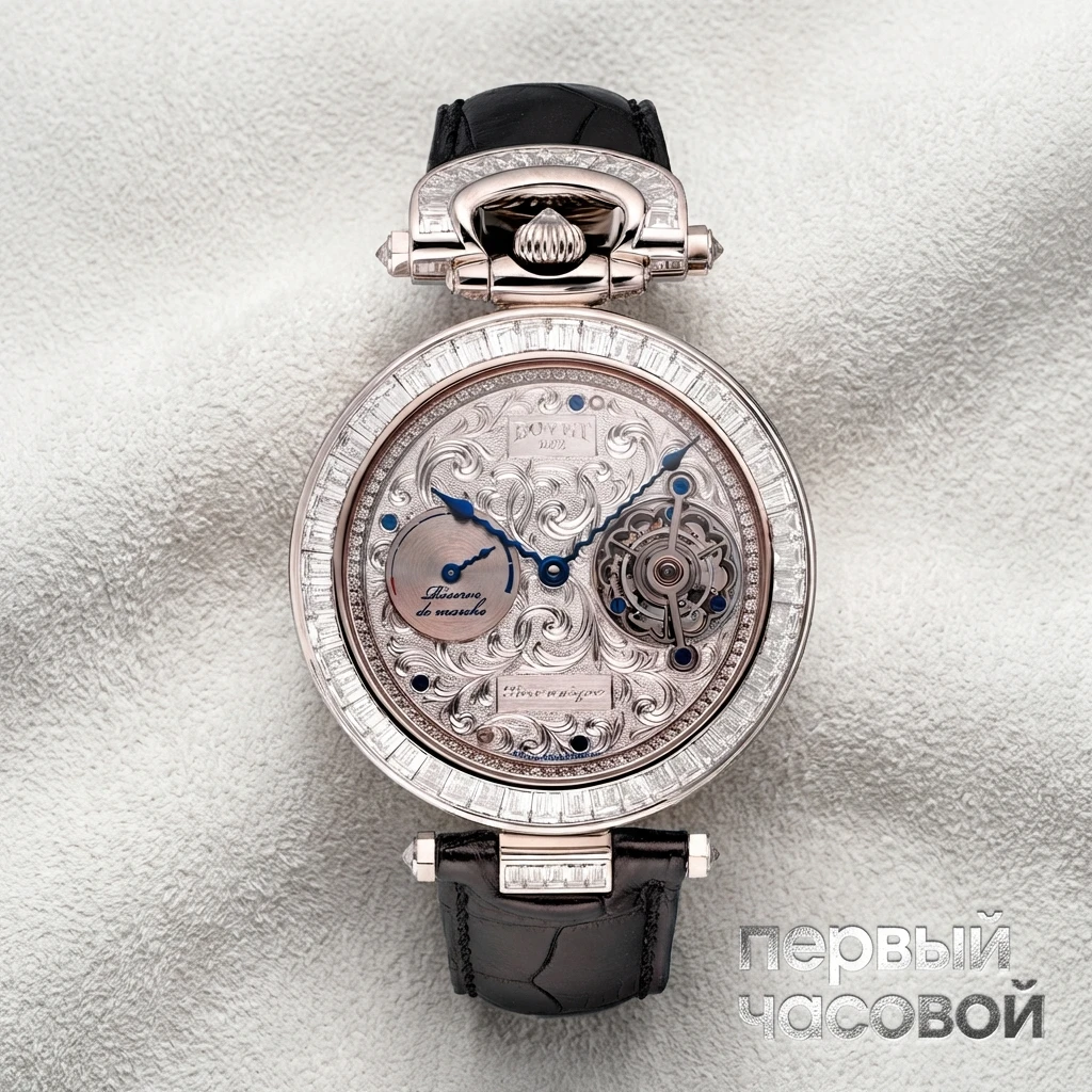 Купить элитные часы Bovet Fleurier Grand Complications Platinum Piece Unique Tourbillon 8 Days Power Reserve PT Diamonds: в наличии в Москве!