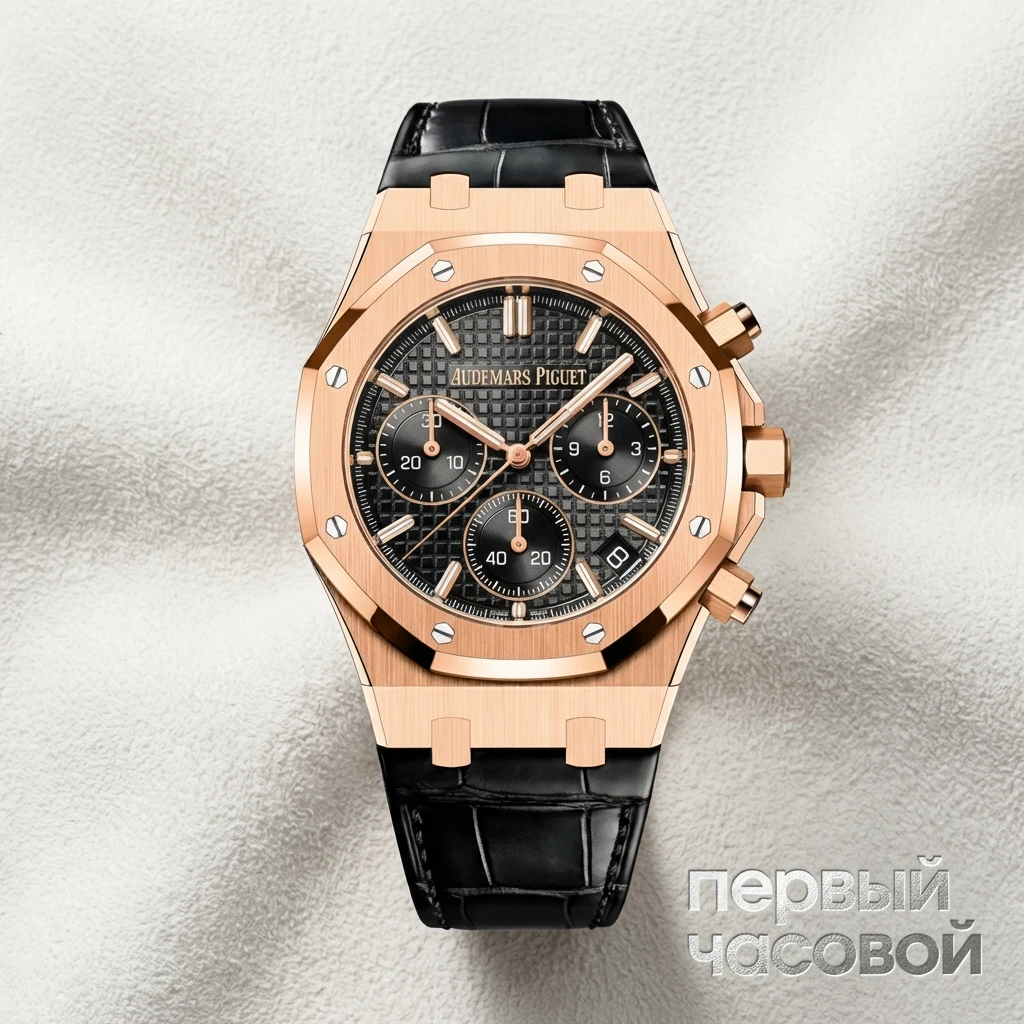 Купить элитные часы Audemars Piguet Royal Oak Chronograph 41mm Pink Gold Black Dial 26240OR.OO.D002CR.01: в наличии в Москве!
