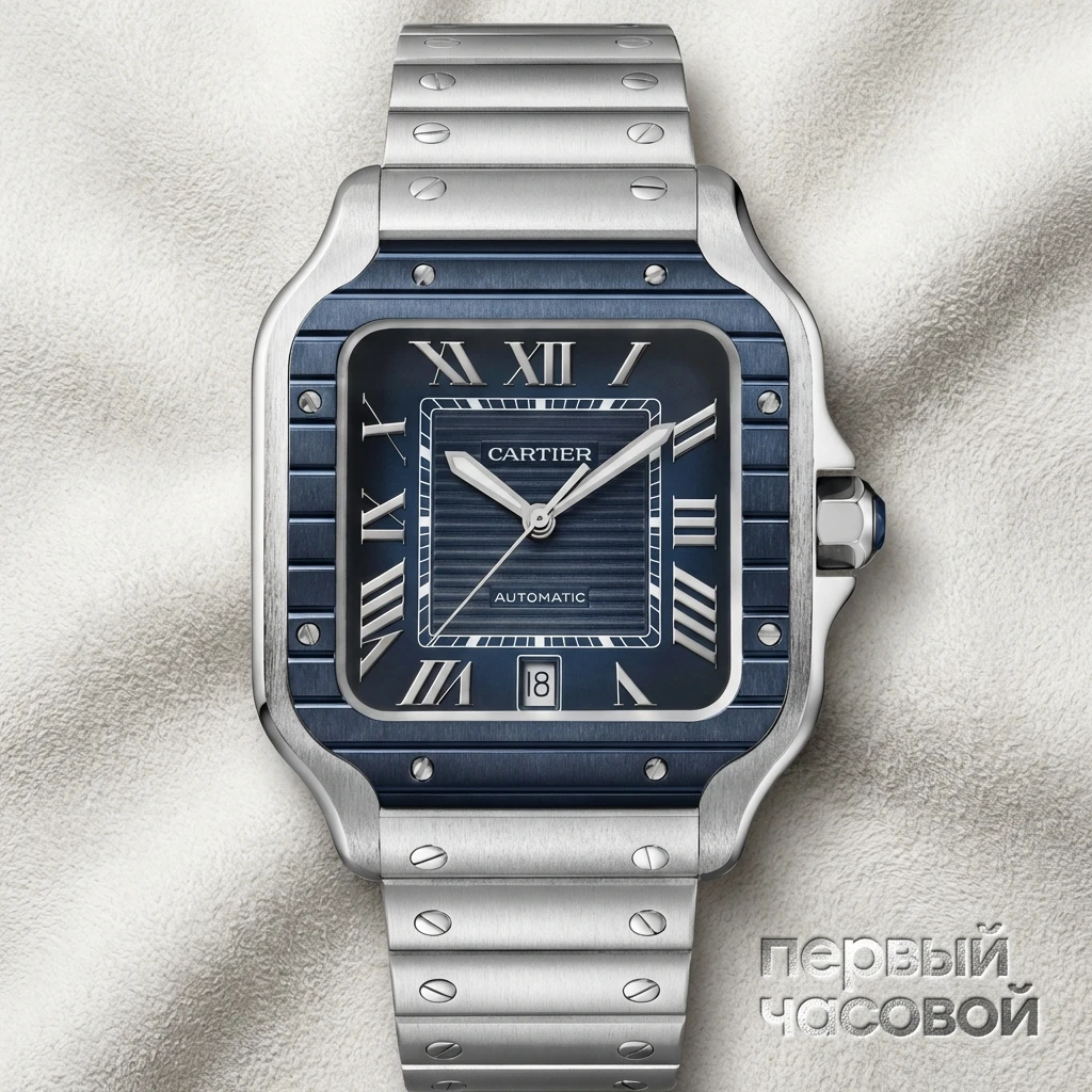 Купить элитные часы Cartier Santos De WSSA0048: в наличии в Москве!