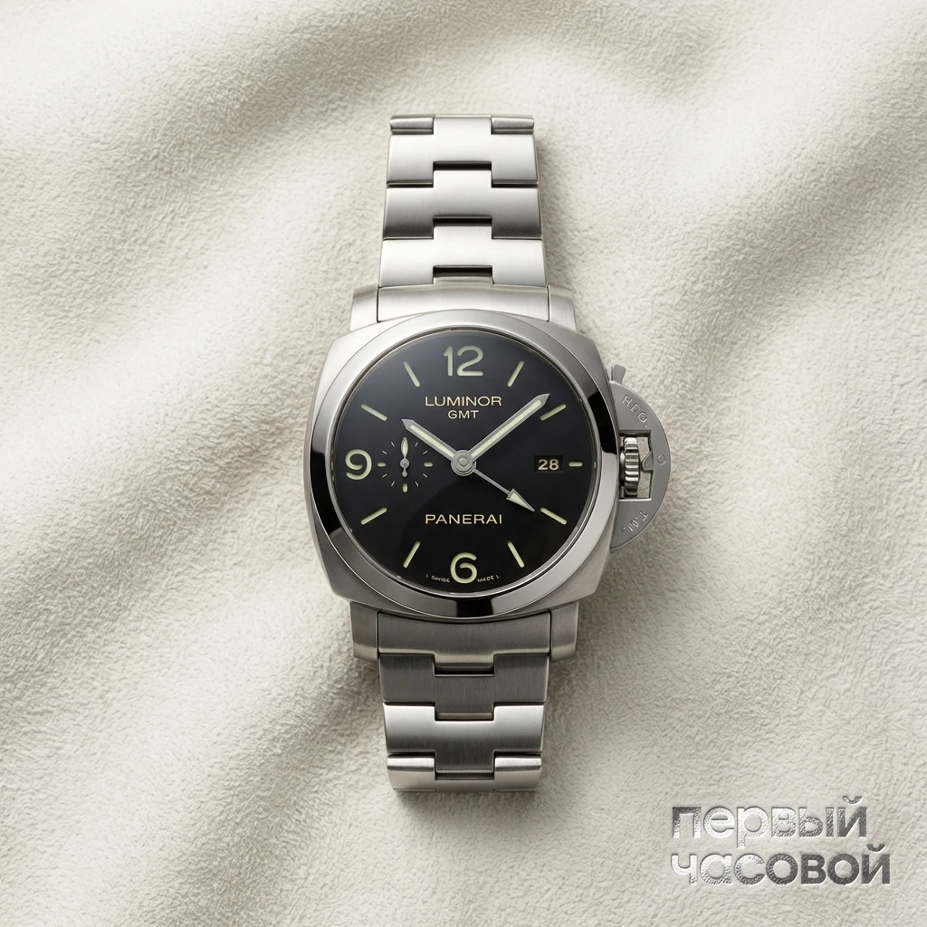 Купить элитные часы Panerai Luminor 1950 3 Days GMT Power Reserve PAM 00329: в наличии в Москве!