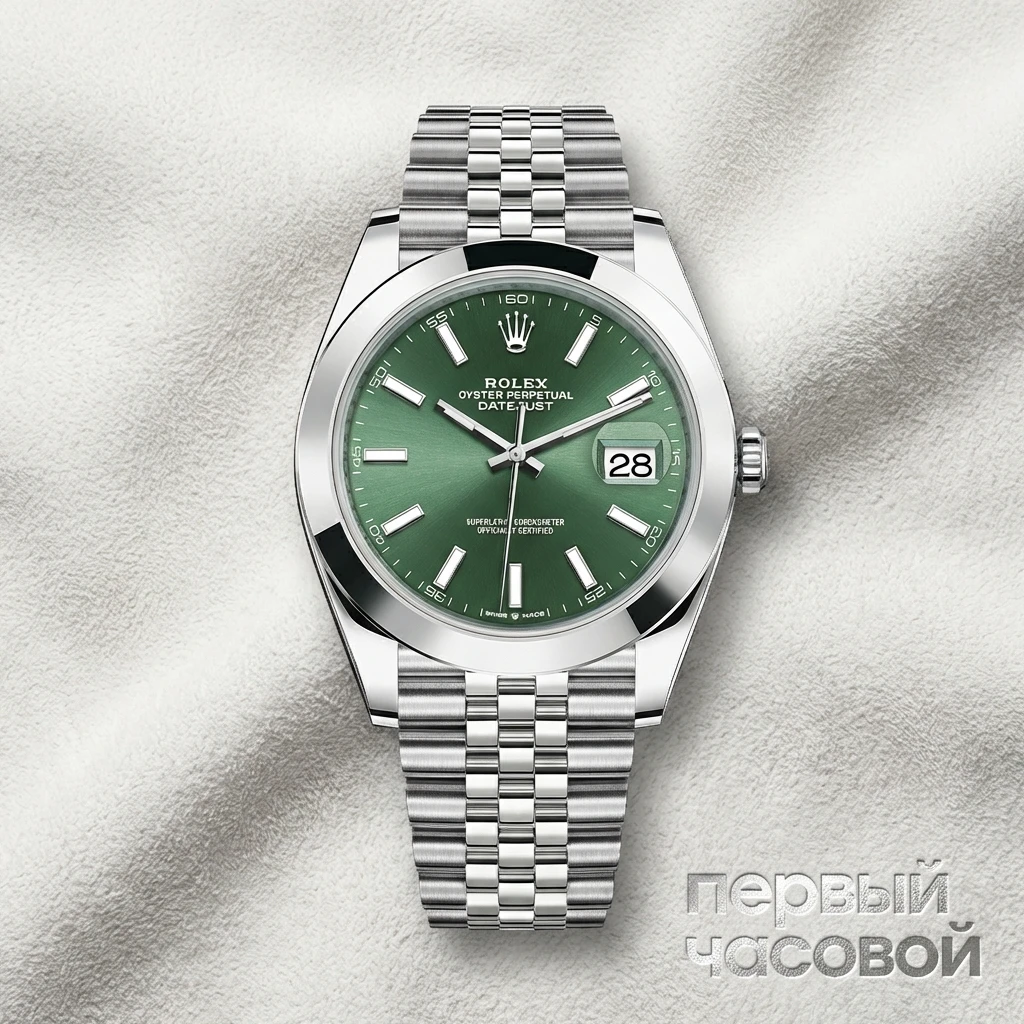 Купить элитные часы Rolex Oyster Perpetual Datejust 41 Mm Mint Green 126300: в наличии в Москве!