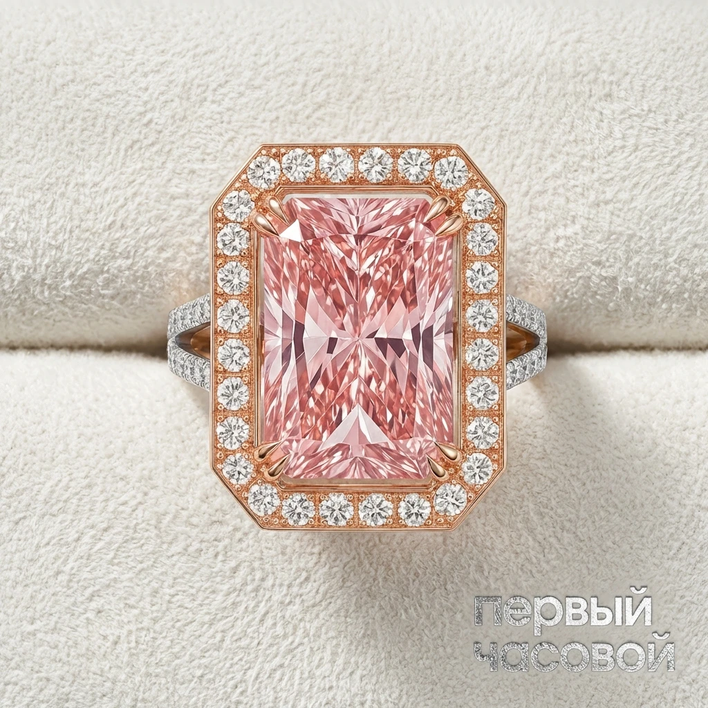 Купить украшение Studio jewelry Кольцо 7,54 ct. Fancy Intense Pink/VS1 Laboratory Grown Diamond : в наличии в Москве!