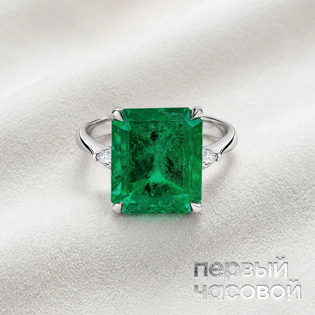 Купить украшение Studio jewelry Кольцо с изумрудом 18,97 ct. (Colombia) : в наличии в Москве!