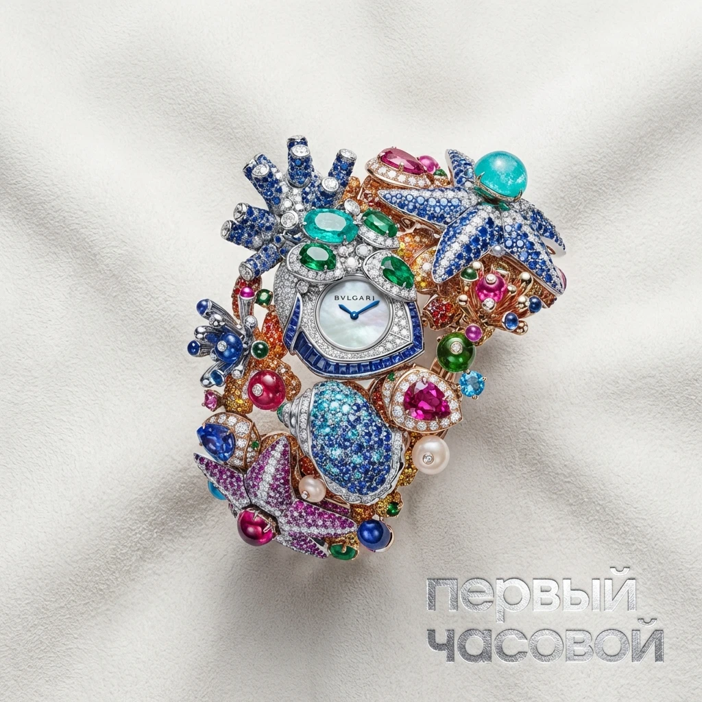 Купить элитные часы Bvlgari Giardino Marino Grande High Jewelry Secret Watch 103869: в наличии в Москве!