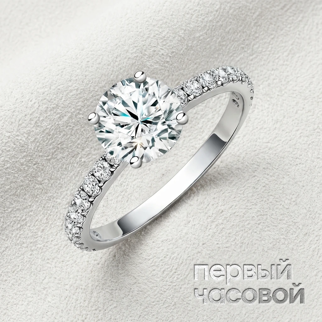 Купить украшение Studio jewelry Кольцо С Бриллиантом 1,07 Ct. I/Vs1 (3 Excellent) : в наличии в Москве!