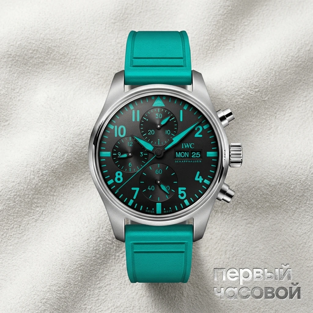 Купить элитные часы Iwc PILOT’S WATCH CHRONOGRAPH 41 EDITION «MERCEDES-AMG PETRONAS FORMULA ONE™ TEAM» IW377701: в наличии в Москве!