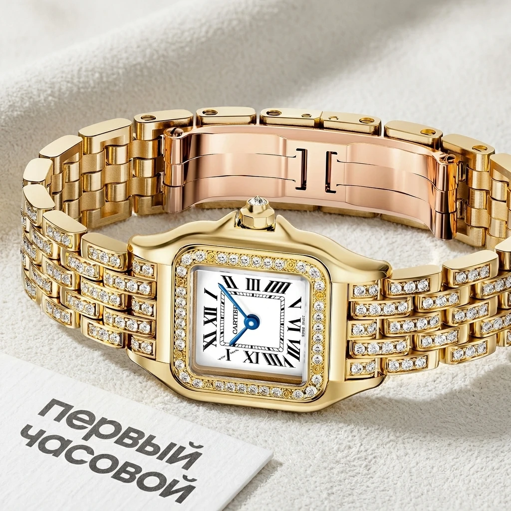 Купить элитные часы Cartier Panthère De Cartier Small Yellow Gold And Diamonds WJPN0059: в наличии в Москве!