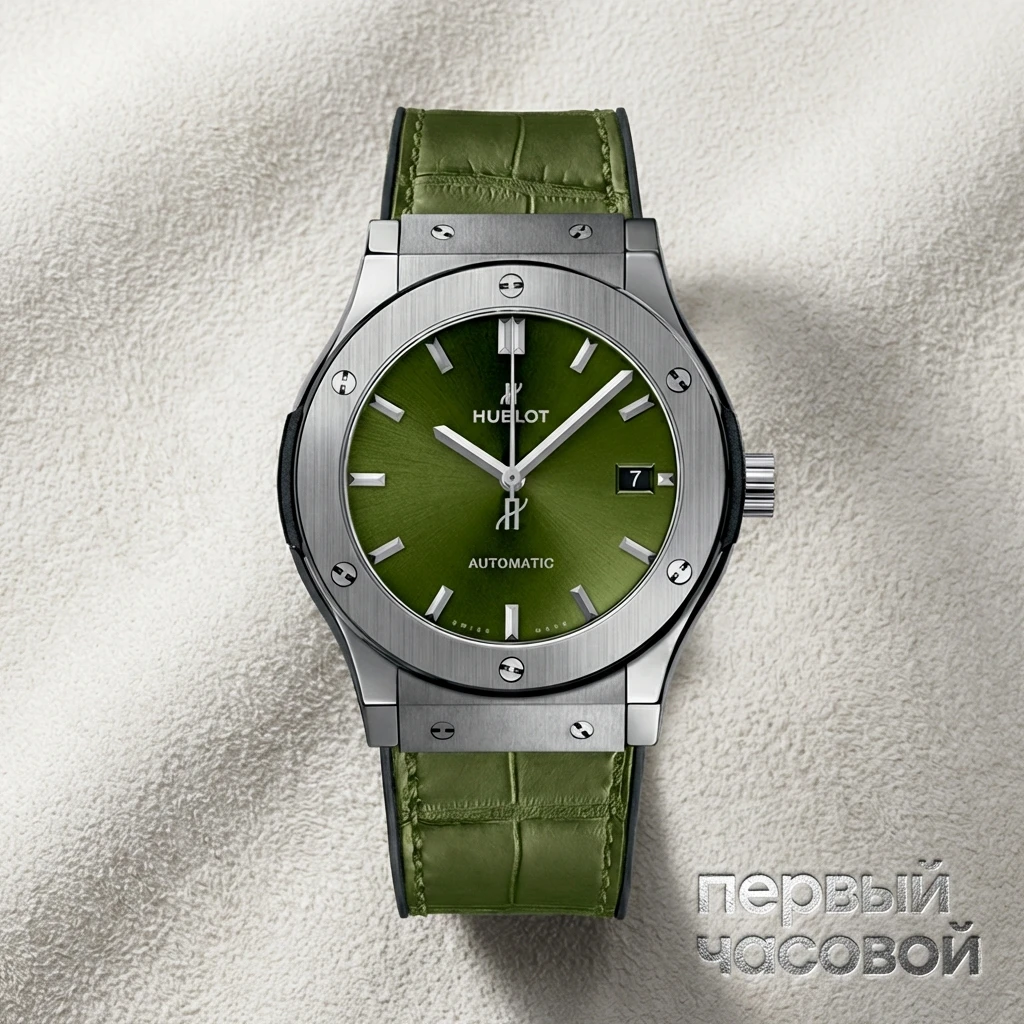 Hublot Fusion 45Mm Green Titanium Leather 511.NX.8970.RX