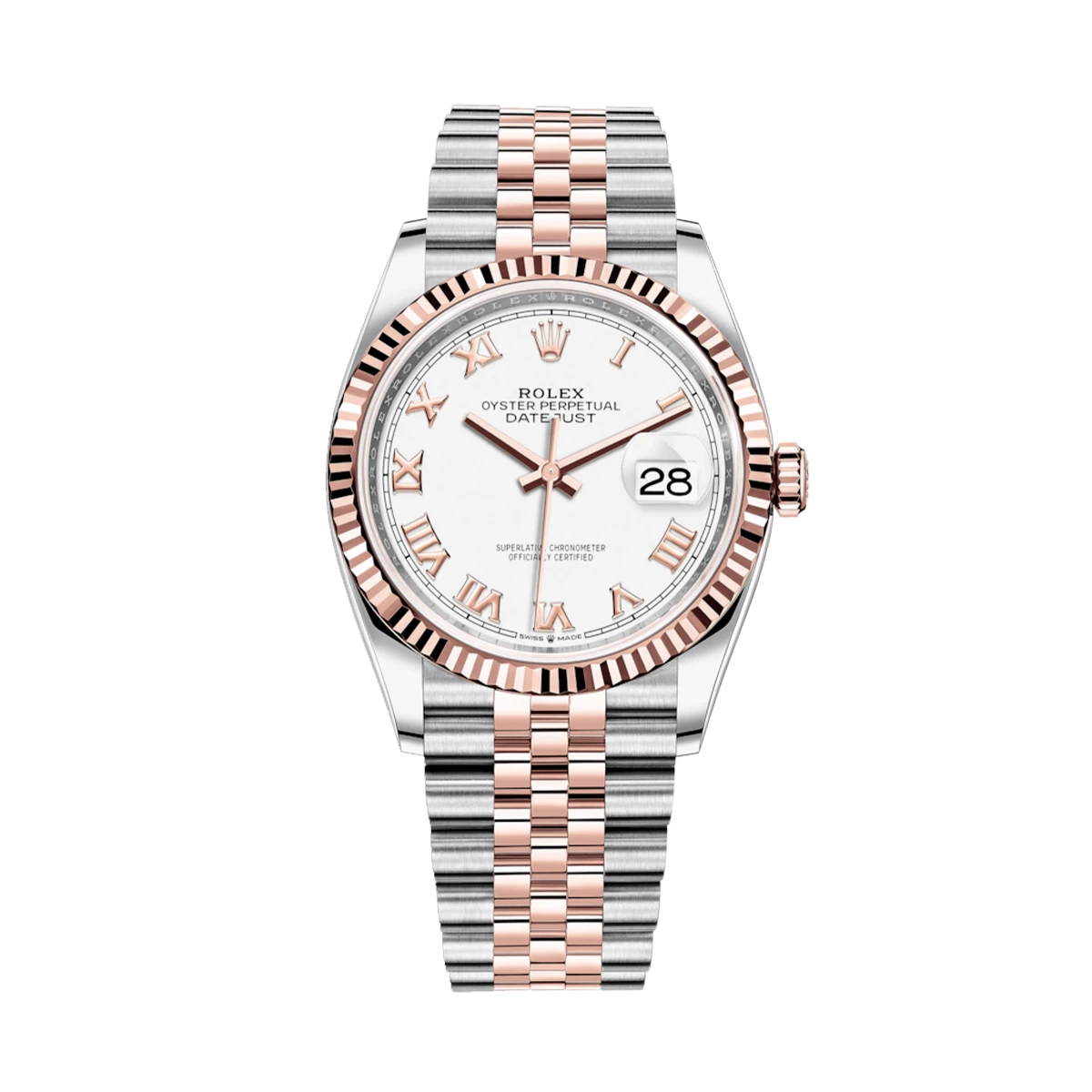 Rolex Datejust 36 mm Steel and Everose Gold 126231