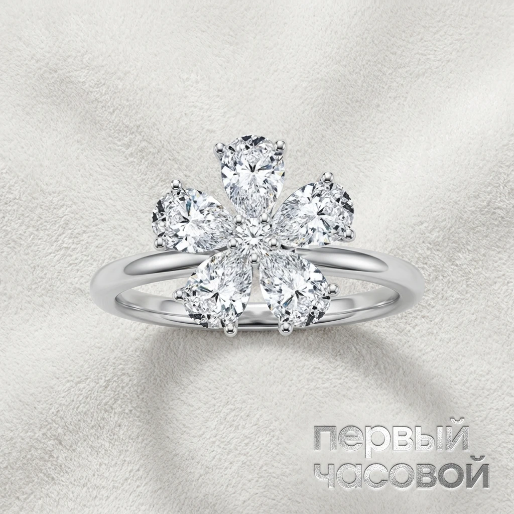 Купить украшение Studio jewelry Кольцо с бриллиантами 2,51 ct. H/VVS2 : в наличии в Москве!