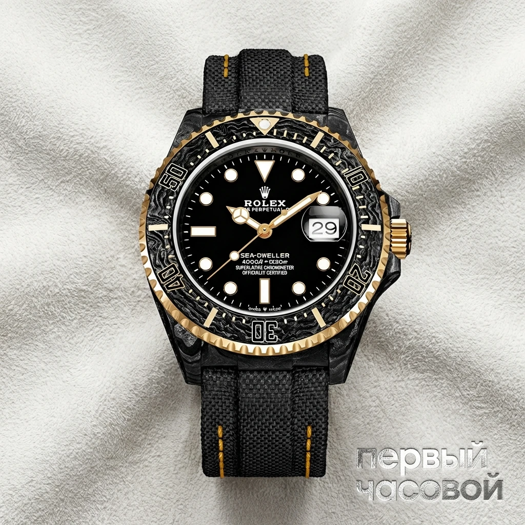 Купить элитные часы DiW Rolex Sea Dweller Black Gold : в наличии в Москве!