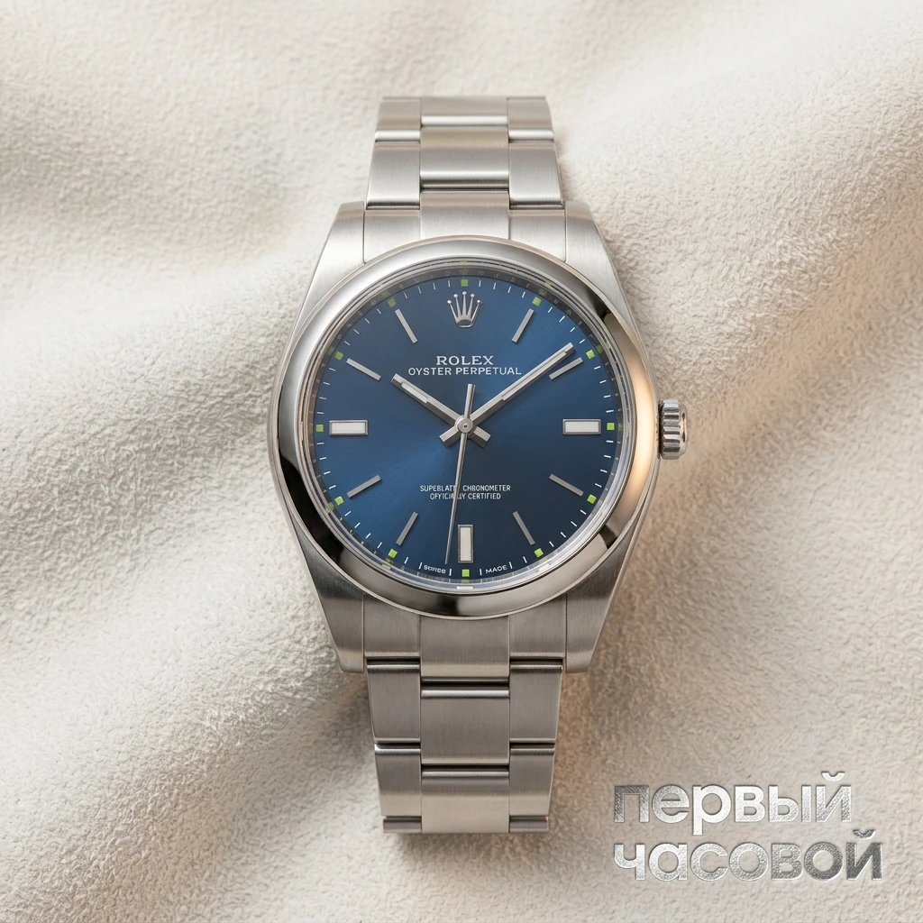 Rolex Oyster Perpetual 39Mm Blue Dial 114300