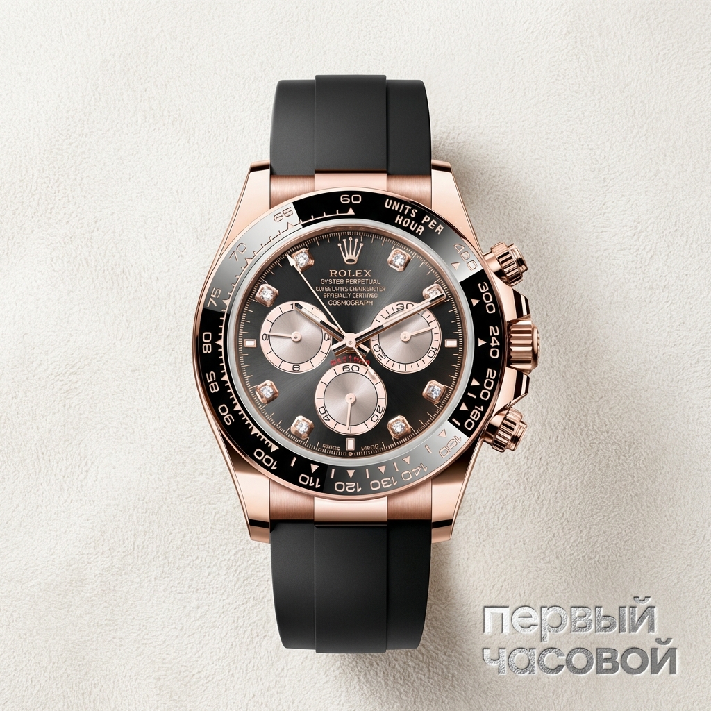 Rolex Сosmograph Daytona Oysterflex Black Dial And Diamonds