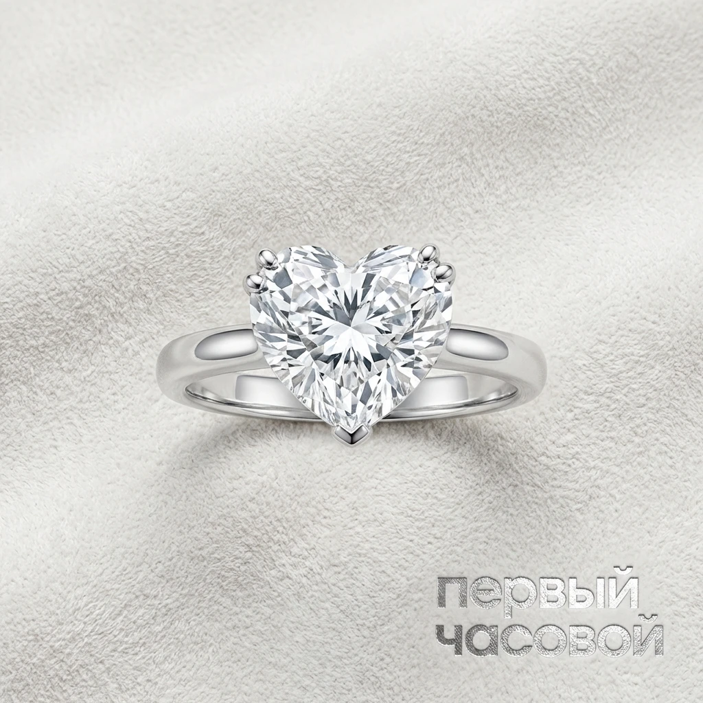 Купить украшение Studio jewelry Кольцо С Бриллиантом 5,67 Ct. "Heart" I/Si2 : в наличии в Москве!