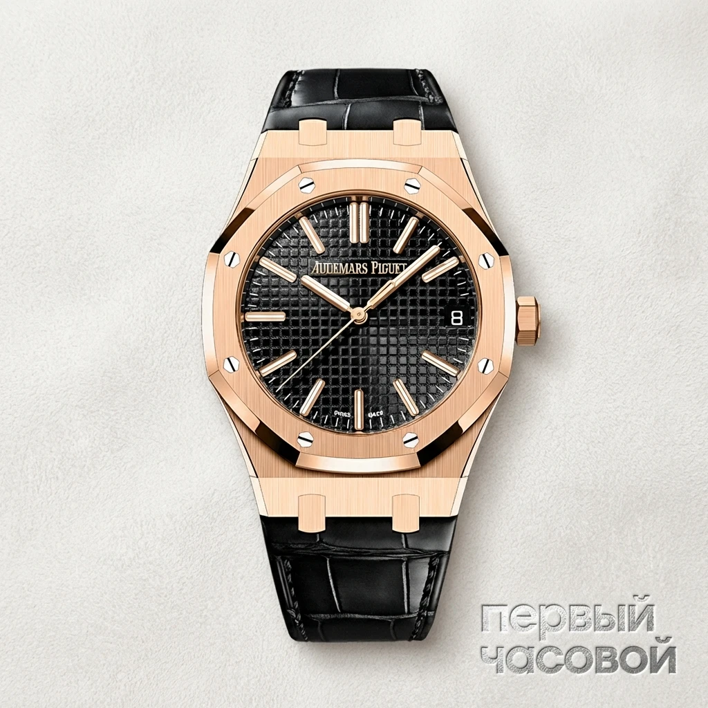 Купить элитные часы Audemars Piguet Royal Oak Selfwinding Rose Gold Black Dial 15510OR.OO.D002CR.02: в наличии в Москве!
