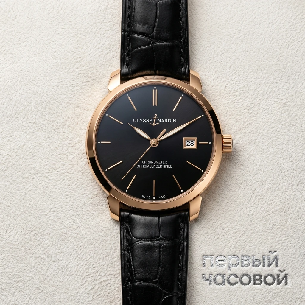 Купить элитные часы Ulysse N Clаssic 40Mm Rose Gold 8156-111-2/92: в наличии в Москве!