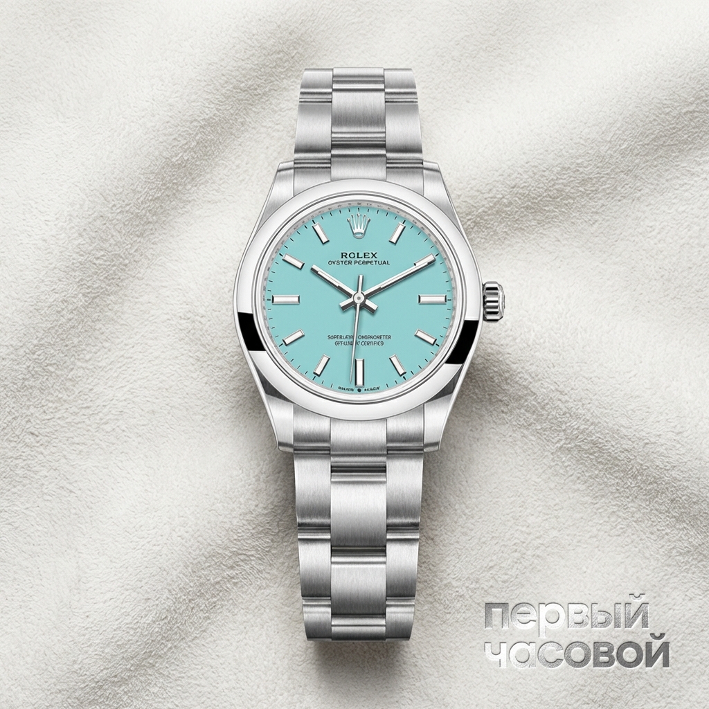 Rolex Oyster Perpetual Tiffany Turquoise Blue 31Mm