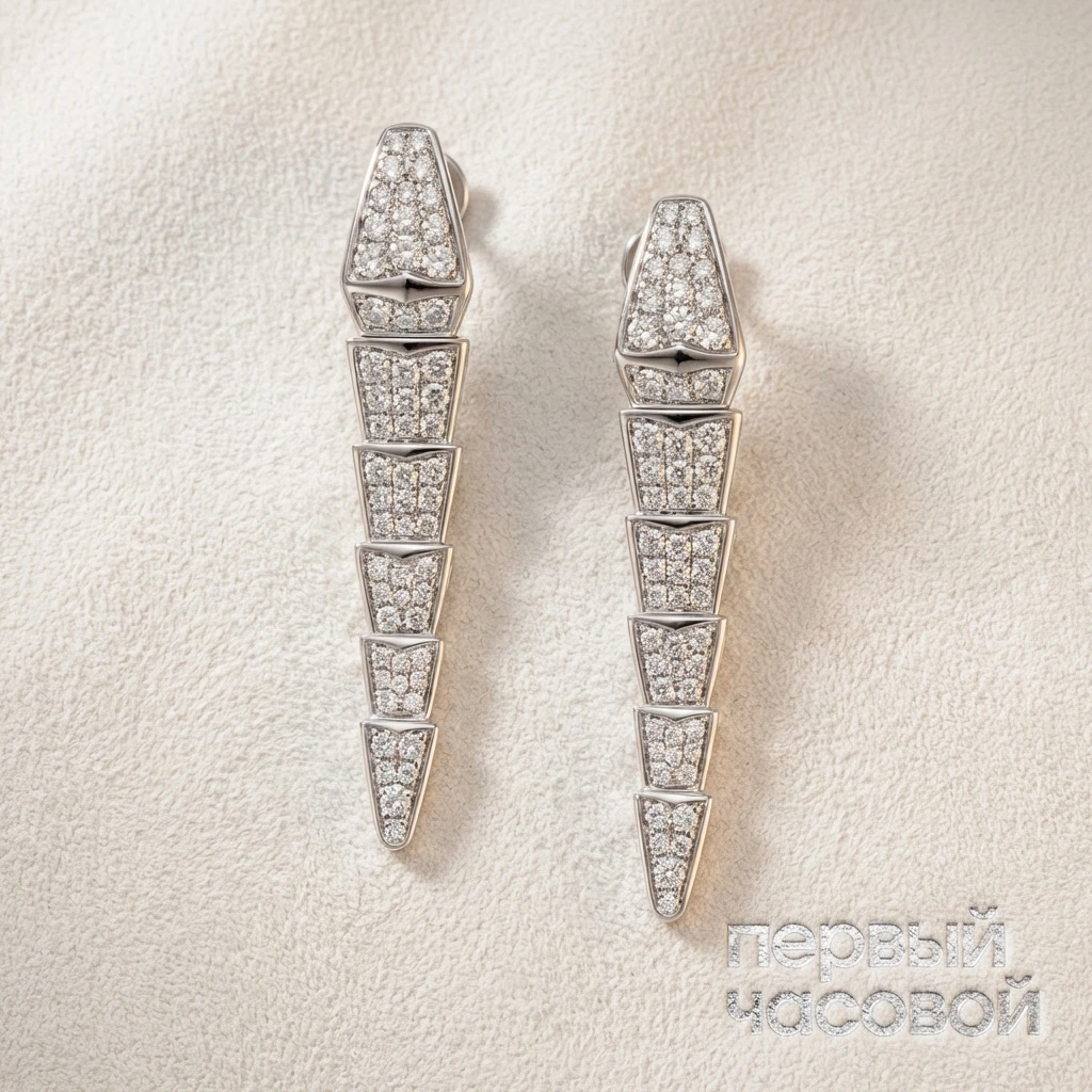Купить украшение Bvlgari Serpenti Viper Earrings 348320 348320: в наличии в Москве!
