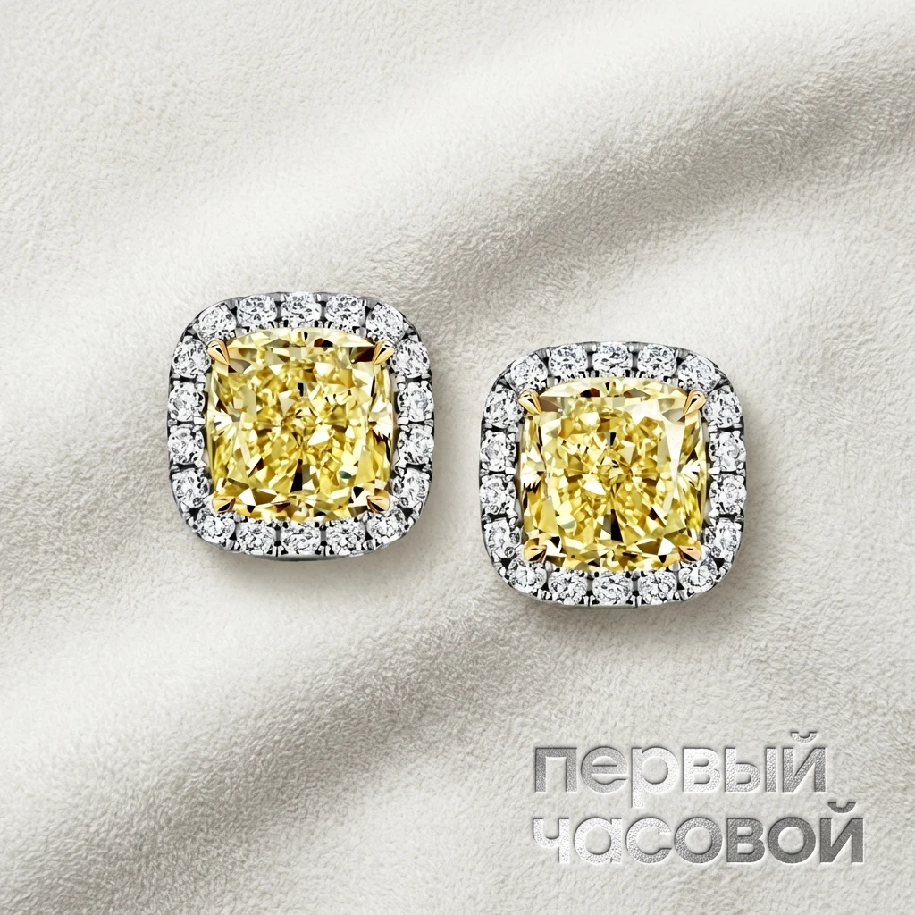 Купить украшение Studio jewelry Серьги 1,50/1,55 Ct. W To X/Vs1 : в наличии в Москве!