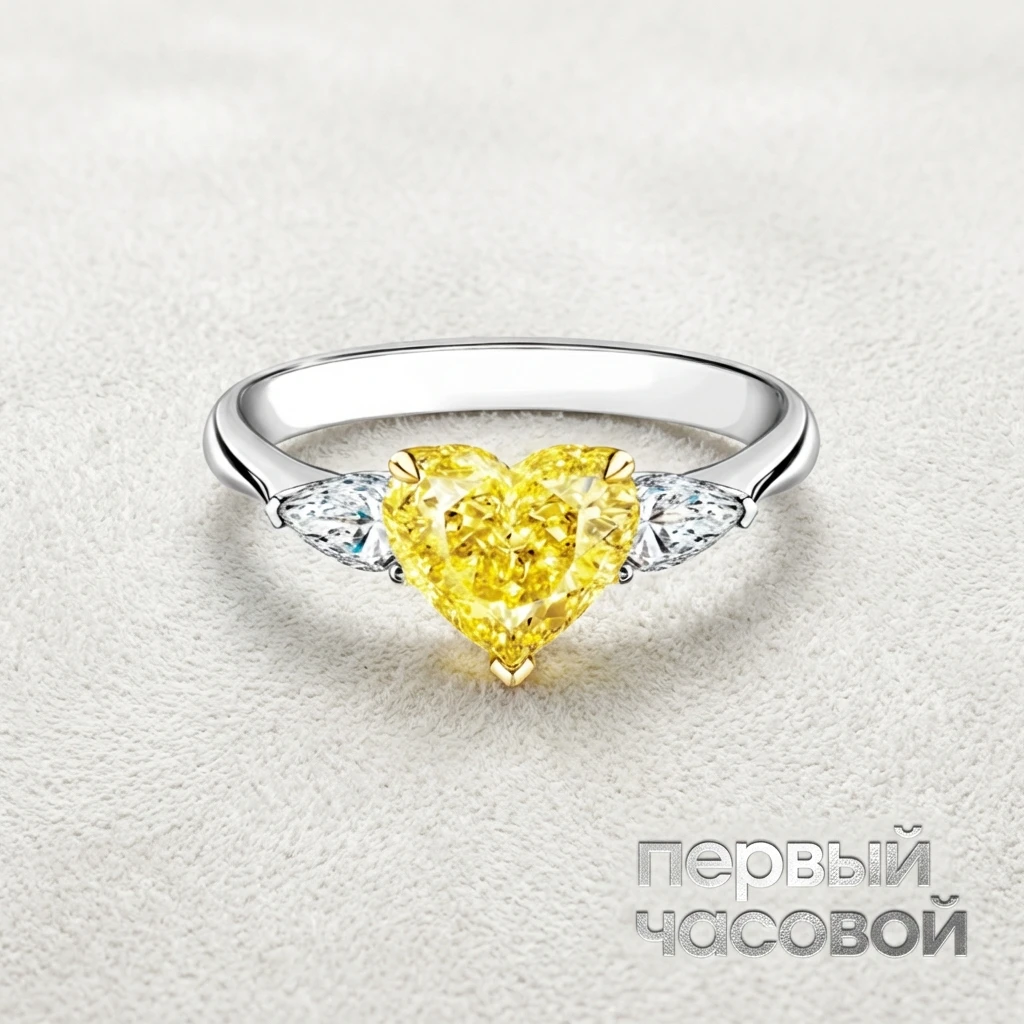 Купить украшение Studio jewelry Кольцо с бриллиантом 2,01 ct. Fancy Yellow/VS2 : в наличии в Москве!